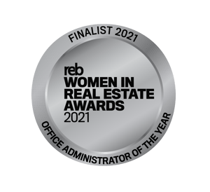 Finalist – 2021 Award for Office Administrator of the Year REB Women's in Real Estate Awards 2021