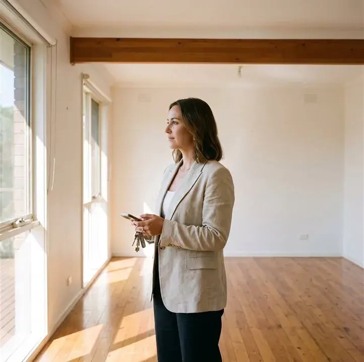 An empty home seen before it is listed
