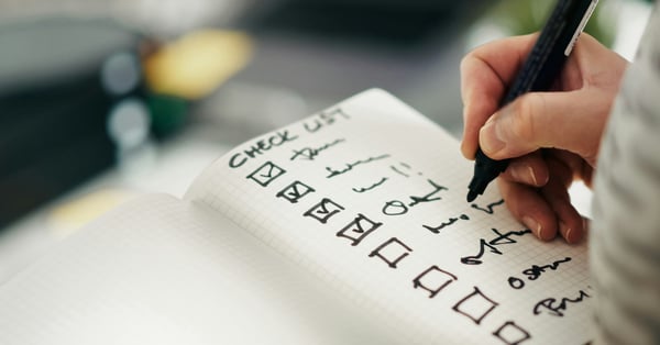 Ticking items off a due diligence checklist
