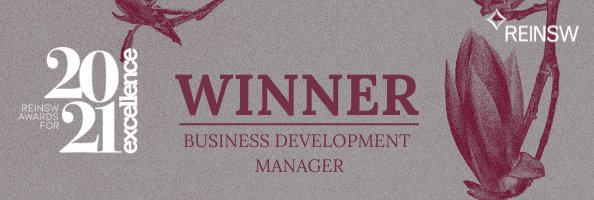 Winner – 2021 Award for Excellence Business Development Manager Real Estate Institute of NSW (REINSW) Awards for Excellence