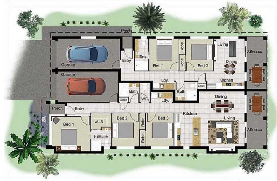 Dual Living property floor plan