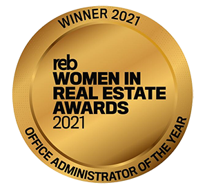 Winner – 2021 Award for Office Administrator of the Year - Michelle Derderyan REB Women's in Real Estate Awards 2021