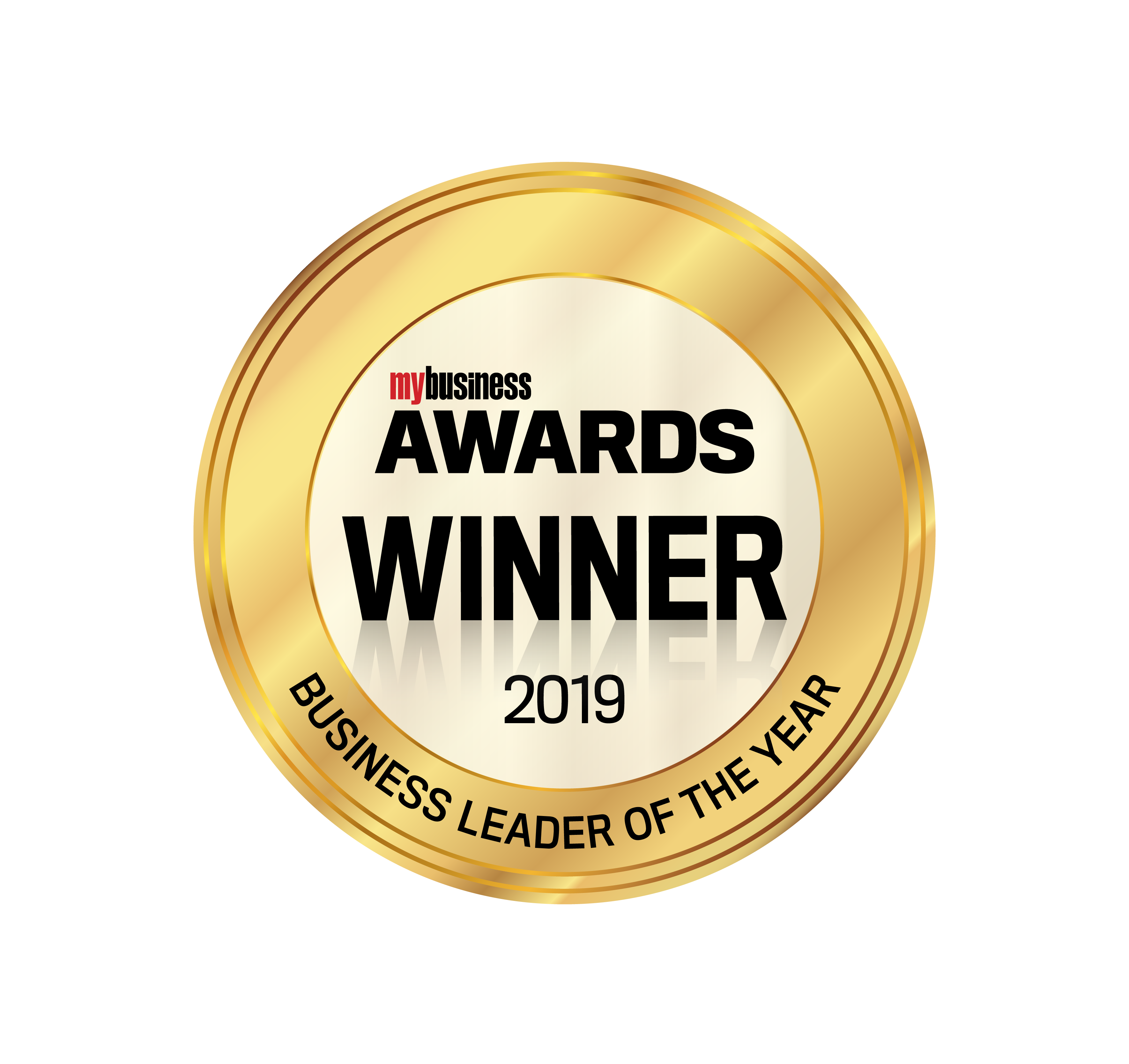 Winner – 2019 Award for Business Leader of the Year mybusiness Awards 2019