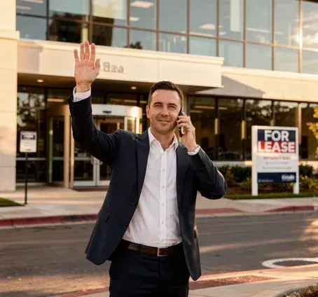 An agent securing a property by phone