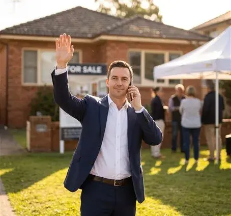 An agent securing a property by phone